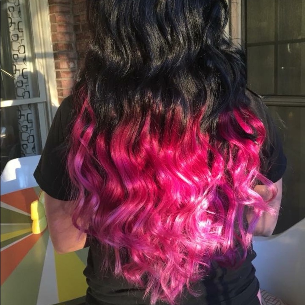 BELLAMI HAIR EXTENSIONS 160g 20" DARKBROWN TO PINK